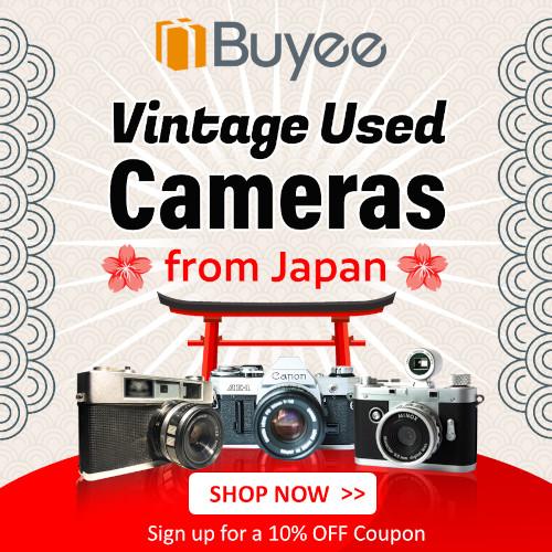 Buyee Japan for used cameras ad